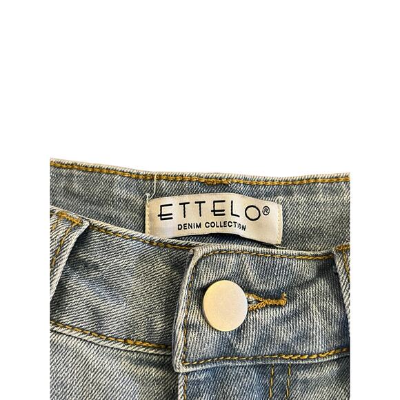 Ettelo Denim light blue wide leg jeans size 6 - Picture 2 of 4